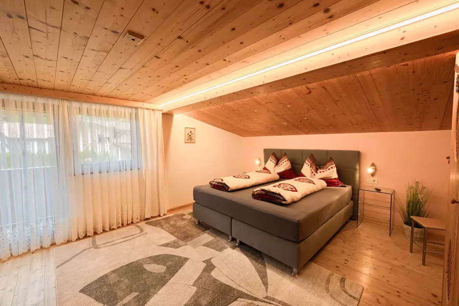 Schlafzimmer im Ferienhaus im Pillerseetal